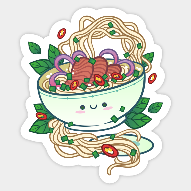 Cute Pho Vietnamese Noodle Soup Pho Vietnamese Noodle Soup Sticker